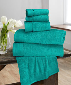 6 Pcs Towel Set Egyptian Cotton