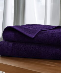 Midnight Purple Pure Cotton Bath Towel