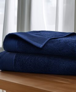Navy blue Pure Cotton Bath Towel